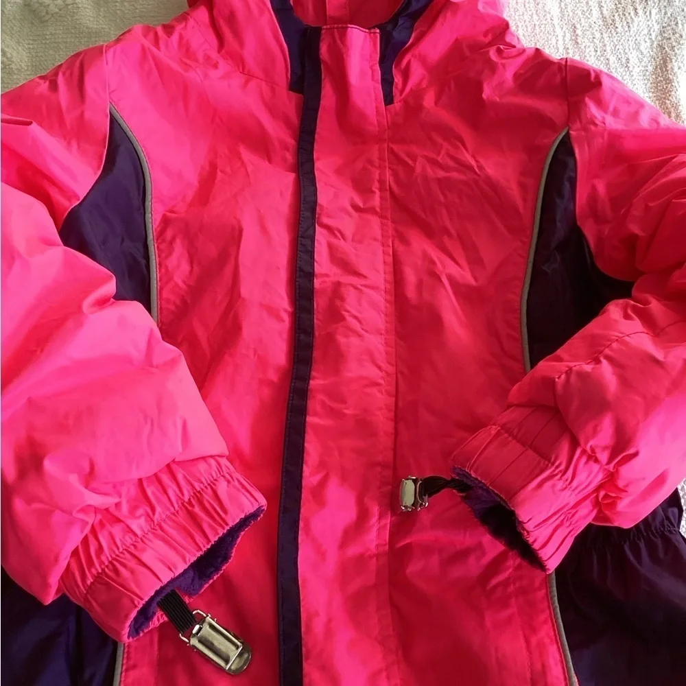 Cozy Cub 3T toddler jacket Pink/Purple Mitten/Gloves  lamps hat button loop Cr30